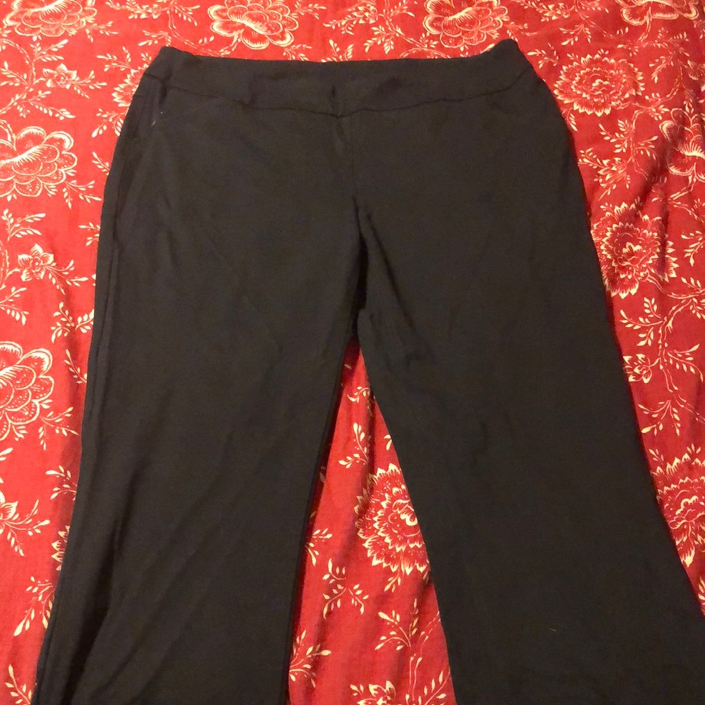 Black pull on pants